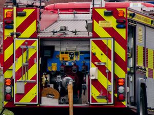 Supporting image for story: Fire crews called after car loses wheel on the A49 Ludlow