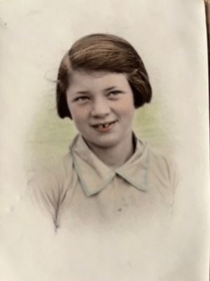 Ruth Griffiths as a young girl
