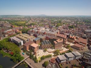 A CGI image of how the completed Riverside scheme could look in Shrewsbury (Shropshire Council)