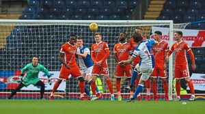 Rovers’ skipper Charlie Mulgrew curls in a sumptuous free-kick for the hosts’ opening goal at Ewood Park