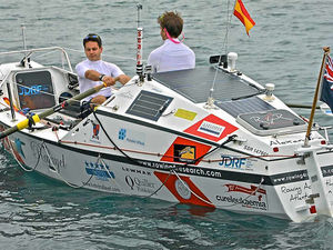 Supporting image for story: Shropshire rowers cover more than 250 miles of Atlantic trip