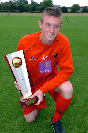 
Wolves Youth Team member Liam Hughes who was the top scorer in the competition they won.