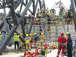 Supporting image for story: New image shows horror of Smiler crash at Alton Towers