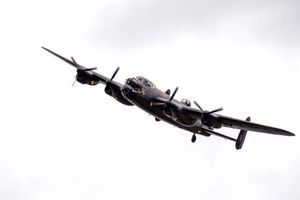 A Lancaster bomber will fly over Shropshire this weekend. Picture: RAF Museum.
