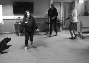 Rehearsal shots of cast for Reparation Island by the Driver Project and the Royal British Legion at the Birmingham Hippodrome