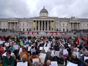 Supporting image for story: Police arrest scores of protesters over support for banned Palestine Action