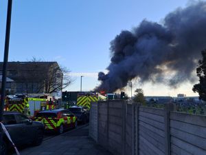 Supporting image for story: Firefighters battling large blaze at west London warehouse