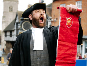 Supporting image for story: Oyez, oyez: Shropshire town takes on 'Chainsaw Bloke' to be its first town crier for 30 years