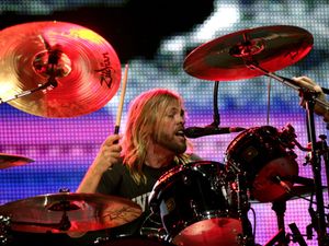 Supporting image for story: Dave Grohl hails ‘brother’ Taylor Hawkins at Wembley tribute show