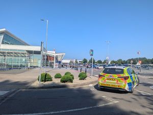 A cordon outside the Sainsbury's supermarket on the Forge Retail Park on Thursday (June 19)