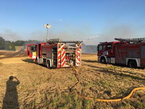 The scene of the fire. Picture: Bridgnorth Fire Station