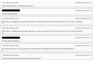 Some of the messages Naude sent to a victim