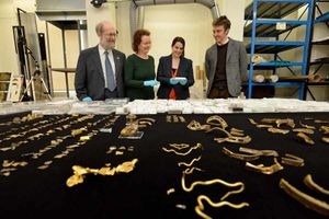 Supporting image for story: Staffordshire Hoard clean and restored