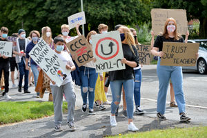 The protest in Codsall