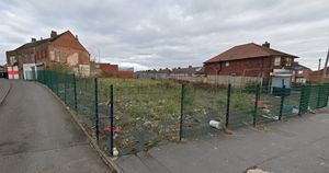 The partially demolished shopping parade in School Road, Friar Park, Wednesbury. Pic: Google Maps. Permission for reuse for all LDRS partners.