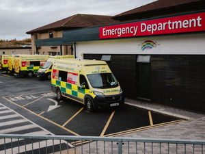 Supporting image for story: Armed police at Telford hospital after man shot with crossbow