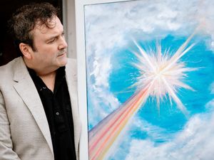 Supporting image for story: Oil painting tribute for Blue Sky Foundation