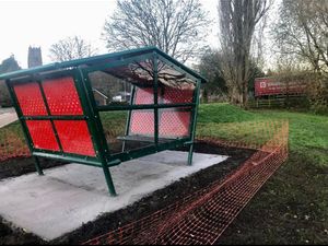 Supporting image for story: Youngsters 'over the moon' after new shelter installed at Market Drayton skatepark - with plans for lights next