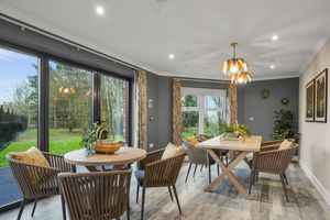 The beautiful Garden Room at Stowe Mount