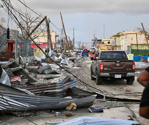 Odette's family have been sending her images of the destruction.