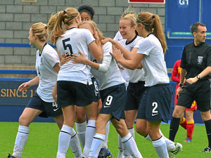Supporting image for story: Under-17's shine at AFC Telford as England Lionesses beat Wales - match pictures