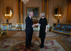 The King held his first audience with Prime Minister Liz Truss on Friday. Photo: Yui Mok/PA Wire
