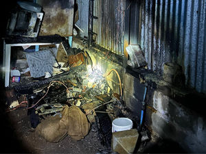 Supporting image for story: South Shropshire fire crews called to fuse board blaze in 50ft barn