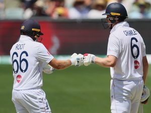 Supporting image for story: Zak Crawley and Joe Root show fight as England battle to avoid Adelaide defeat