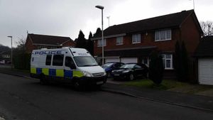Martyn Matthews' home in Abbeyfield Road, Wolverhampton