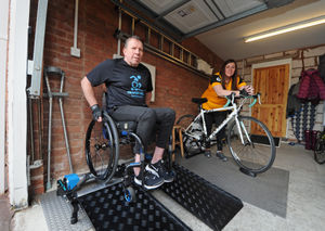 Both will be completing gruelling challenges from their garage