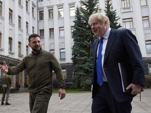 Supporting image for story: Johnson and Zelensky held talks over roast beef dinner during Kyiv visit