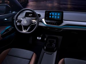 Supporting image for story: New Volkswagen ID.4 cabin showcased ahead of full reveal