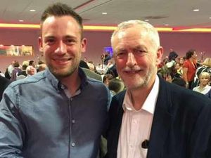 Supporting image for story: Jeremy Corbyn reveals he is a Wolves fan in Wolverhampton