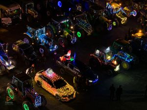 The organisers of the hugely successful Christmas grotto and first illuminated tractor run in Builth Wells, are already thinking about the 2025 event.