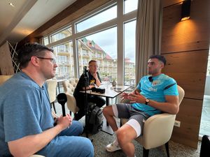 Tammer Bany was brilliant company during his interview, our first of the trip.