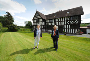 League of Friends of Royal Shrewsbury supporters (left) Gwen Johansson, and (right) Val Onions, at Marche Manor, Halfway House, Shrewsbury