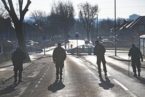 SANDWELL COPYRIGHT TIM STURGESS 06/02/25. Police incident, Hydes road , Wednesbury , opposite the Croft pub.