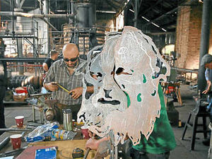 Supporting image for story: Blists Hill blacksmiths forging ahead with sculpture