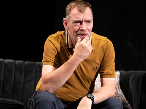 Supporting image for story: EastEnders legend Adam Woodyatt urges support for theatres during Shrewsbury camper van visit