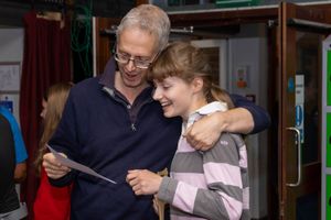 Emma Hawkins and her Dad. Photo: THOA