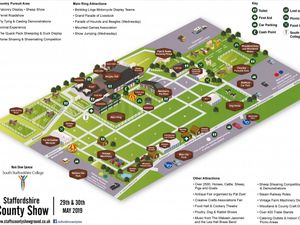 Supporting image for story: Staffordshire County Show map revealed