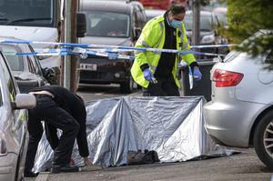 Police at the scene in Walsall. Photo: SnapperSK