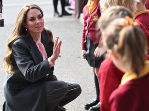 Supporting image for story: William and Kate show support for families of Southport victims on school visits
