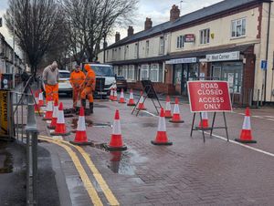 Road closed in Wolverhampton