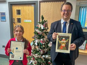 Supporting image for story: Happy Christmas! Amelia comes out on top in Kingswinford and South Staffs MP's competition