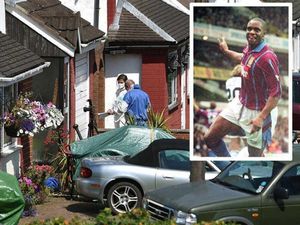 The scene in Trench, Telford, where Dalian Atkinson died