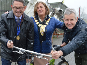 Supporting image for story: Getting bikes to Africa gets mayor's approval