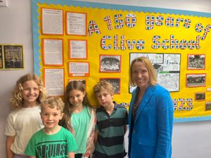 Supporting image for story: Primary school gives Shropshire MP a tour as part of its 150th anniversary celebrations
