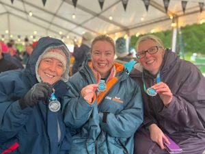 Supporting image for story: Dedicated nurses complete swim challenge in memory of colleague