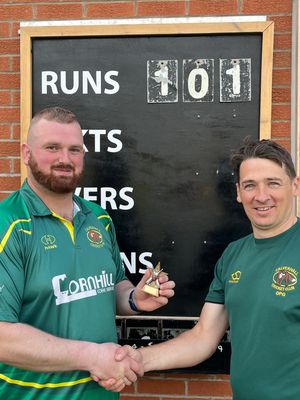 Ian Millard scores 80 runs, again!